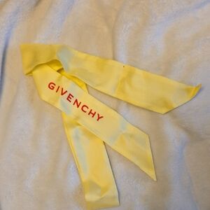 Givenchy Bright Yellow Ribbon with Red Lettering